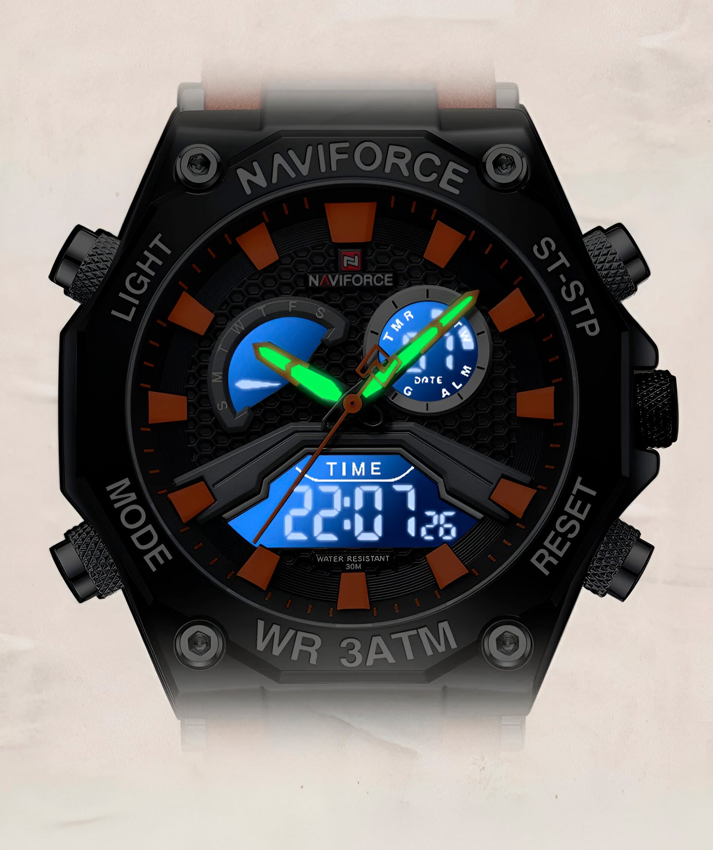 Reloj Naviforce Casual Nf9220 Crono Homb